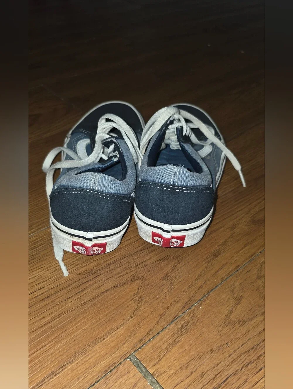 Vans Two-Tone Navy and Light Blue Low-Top Sneakers